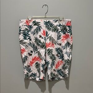 Terra & Sky Leaf Print Shorts